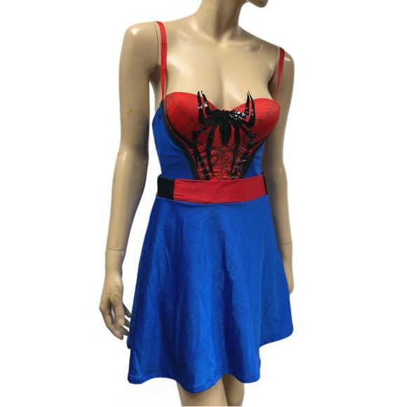Marvel Spider-Man 2 piece dress cosplay costume - Picture 1 of 5